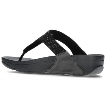 SANDALES FITFLOP EMBELLI CRISTAUX LULU BLACK