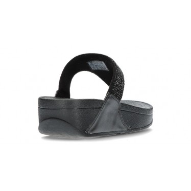 SANDALES FITFLOP EMBELLI CRISTAUX LULU BLACK