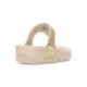 SANDALES FITFLOP EMBELLI CRISTAUX LULU PLATINO
