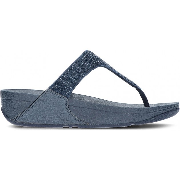 SANDALES FITFLOP EMBELLI CRISTAUX LULU NAVY SANDALES FITFLOP EMBELLI CRISTAUX LULU NAVY