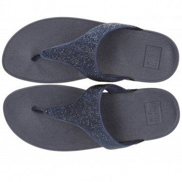SANDALES FITFLOP EMBELLI CRISTAUX LULU NAVY
