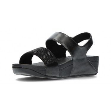 SANDALES FITFLOP SANGLE ARRIÈRE EN CRISTAL LULU NEGRO