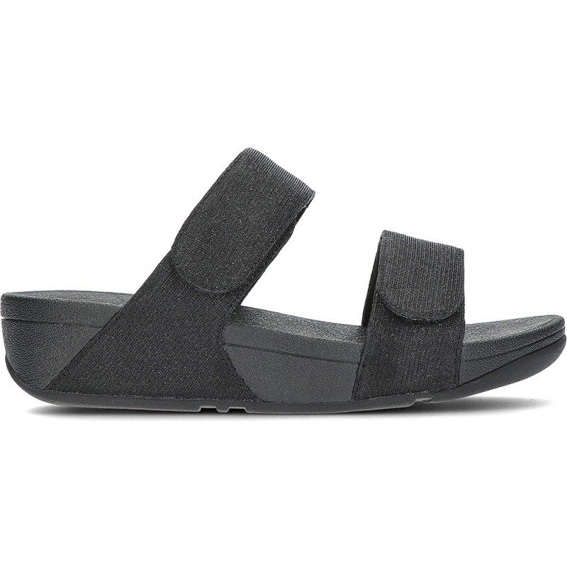 FitFlop FZ9 Lulu - Sandales ajustables Shimmerlux BLACK