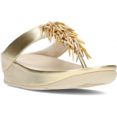 FitFlop HI7 Rumba - Sandales métalliques à perles PLATINO