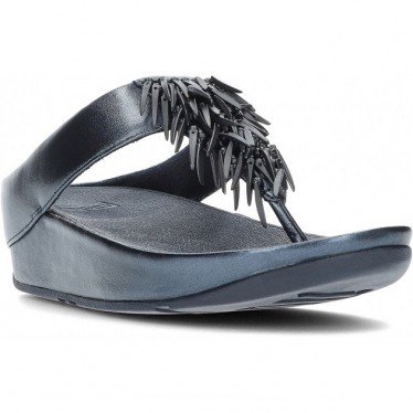 FitFlop HI7 Rumba - Sandales métalliques à perles NAVY
