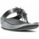 FitFlop HI7 Rumba - Sandales métalliques à perles PEWTER_BLACK
