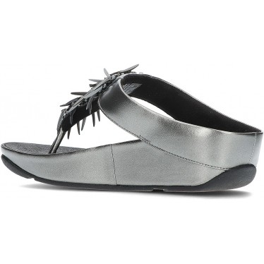 FitFlop HI7 Rumba - Sandales métalliques à perles PEWTER_BLACK