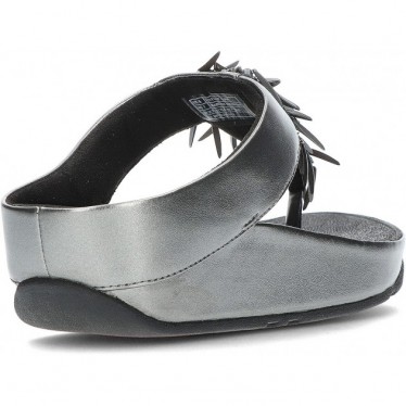 FitFlop HI7 Rumba - Sandales métalliques à perles PEWTER_BLACK