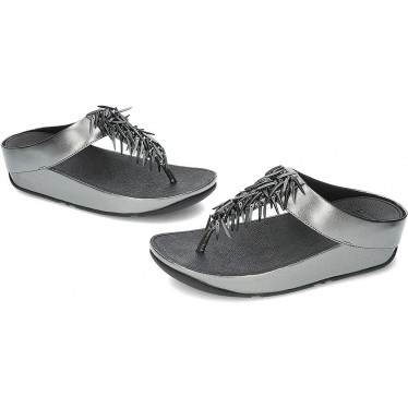 FitFlop HI7 Rumba - Sandales métalliques à perles PEWTER_BLACK