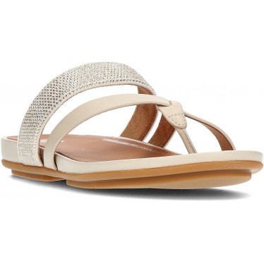 FitFlop HO5 Gracie - Sandales en cuir cristal BEIGE
