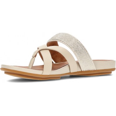 FitFlop HO5 Gracie - Sandales en cuir cristal BEIGE