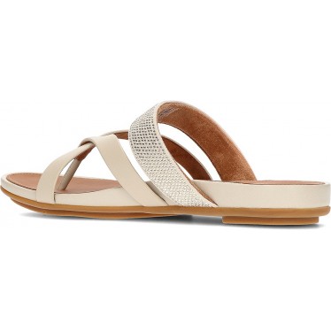 FitFlop HO5 Gracie - Sandales en cuir cristal BEIGE