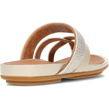 FitFlop HO5 Gracie - Sandales en cuir cristal BEIGE
