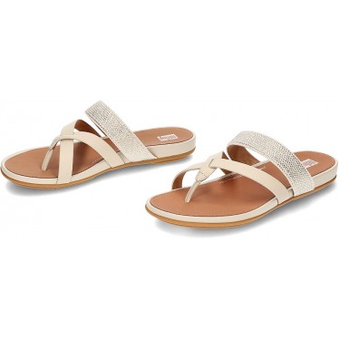 FitFlop HO5 Gracie - Sandales en cuir cristal BEIGE
