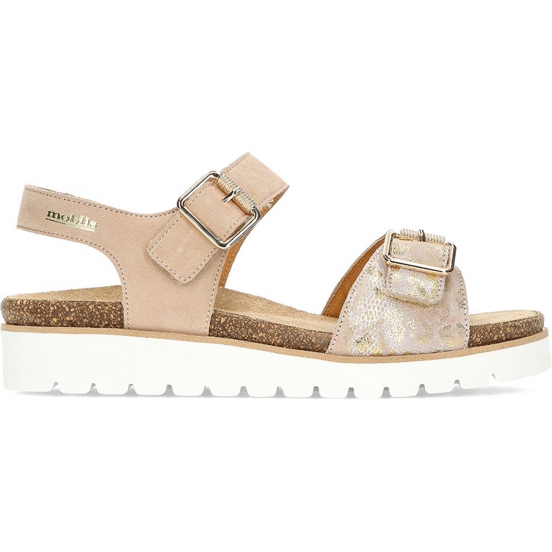 SANDALES MEPHISTO TARINA SEMELLE AMOVIBLE NUDE