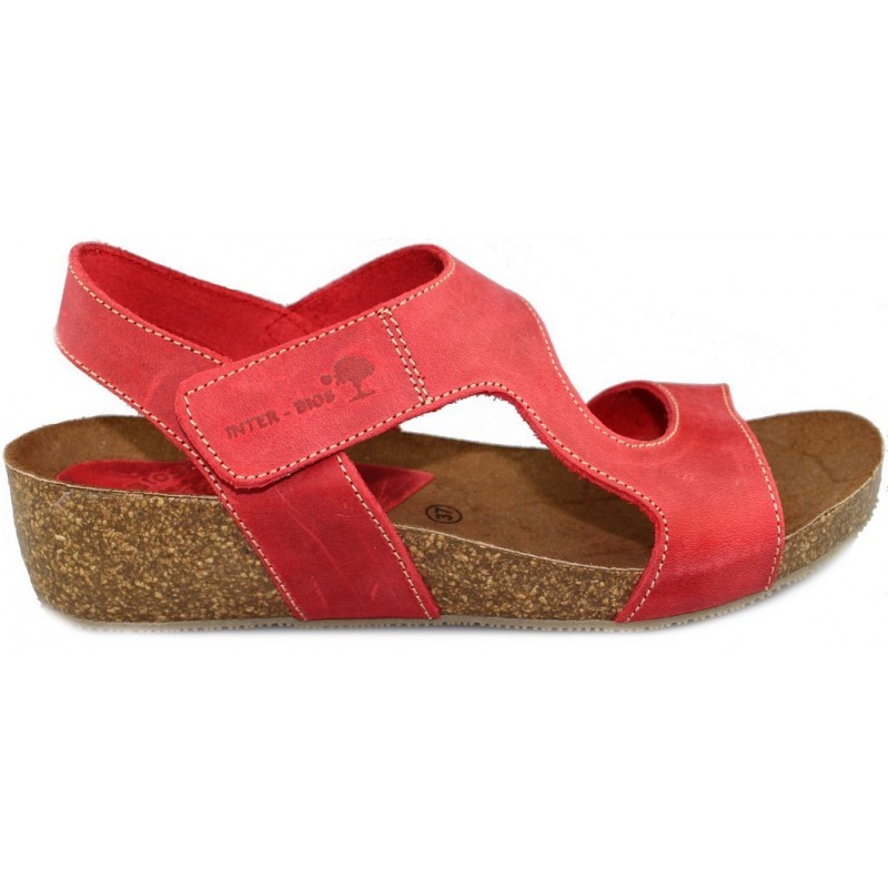 INTERBIOS sandales d'été ROJO