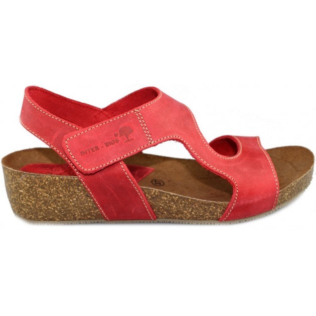 INTERBIOS sandales d'été ROJO
