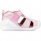 SANDALE PREMIERS PAS BIOMÉCANIQUE 242189 MÉTALLIQUE ROSA