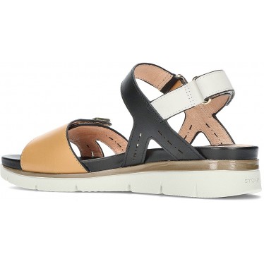 Stonefly 220834 Elody 24 Calf LTH Sandales WHITE