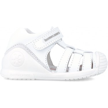 SANDALES BIOMÉCANIQUES PREMIERS PAS 232145 WHITE