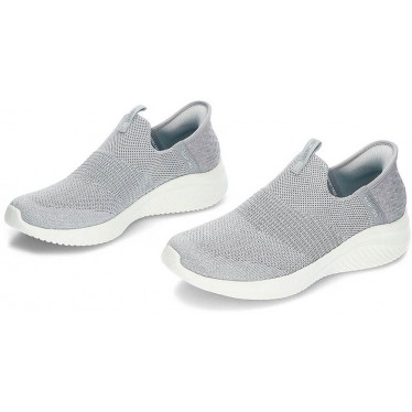SKECHERS 149709 CHAUSSURES À ENFILER LIGHT_GREY