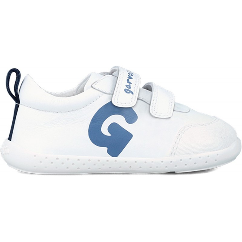 SNEAKERS EN CUIR GARVALÍN 242320-A BLANCO_AZUL
