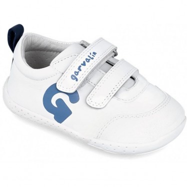 SNEAKERS EN CUIR GARVALÍN 242320-A BLANCO_AZUL