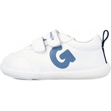 SNEAKERS EN CUIR GARVALÍN 242320-A BLANCO_AZUL
