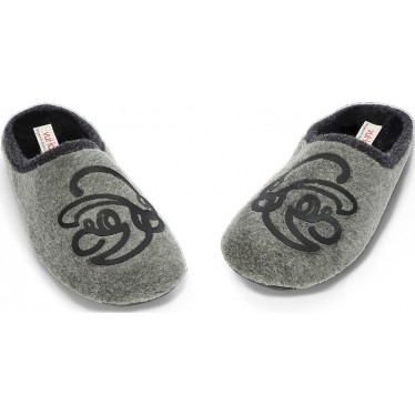 Chaussons homme VULLADI modèle 6651 MUTON_JASP_GRIS