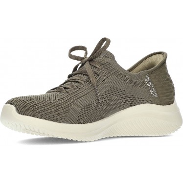 SKECHERS 149710 BASKETS BRILLANT PATH OLIVE