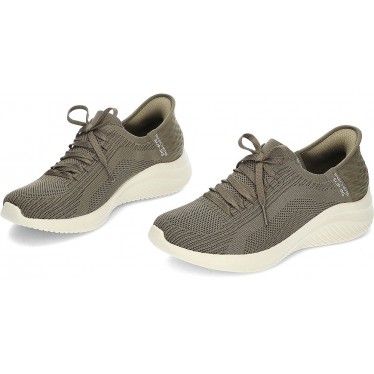 SKECHERS 149710 BASKETS BRILLANT PATH OLIVE