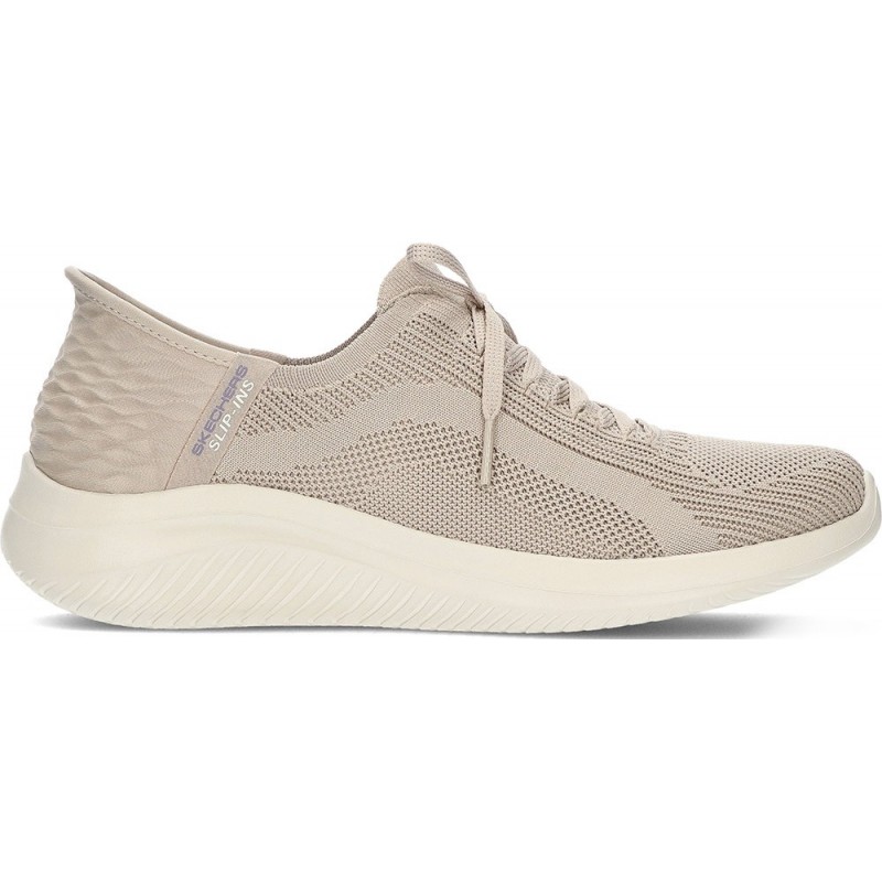 SKECHERS 149710 BASKETS BRILLANT PATH TAUPE
