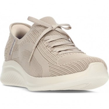 SKECHERS 149710 BASKETS BRILLANT PATH TAUPE