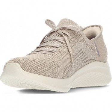 SKECHERS 149710 BASKETS BRILLANT PATH TAUPE