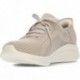 SKECHERS 149710 BASKETS BRILLANT PATH TAUPE