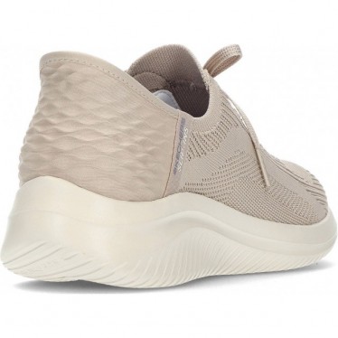 SKECHERS 149710 BASKETS BRILLANT PATH TAUPE