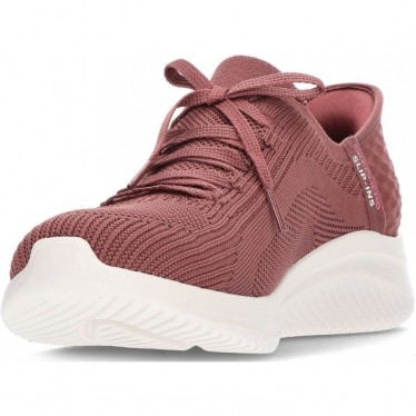 SKECHERS 149710 BASKETS BRILLANT PATH BURGUNDY