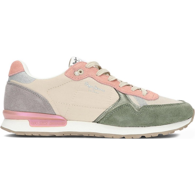 Baskets pour femmes de PEPE JEANS brit mixt pls40019 CASTING_GREEN