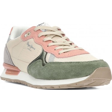 Baskets pour femmes de PEPE JEANS brit mixt pls40019 CASTING_GREEN