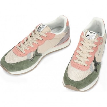 Baskets pour femmes de PEPE JEANS brit mixt pls40019 CASTING_GREEN