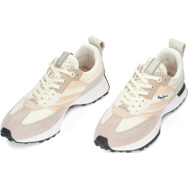 PEPE JEANS baskets femme Lucky Top pls60020 MOUSSE_WHITE
