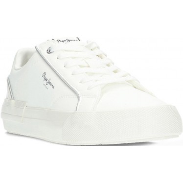 PEPE JEANS baskets femme allen twin pls31580 WHITE