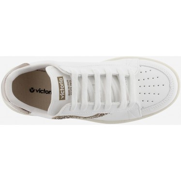 VICTORIA Madrid Baskets effet cuir Basket 1258254 PLATINO