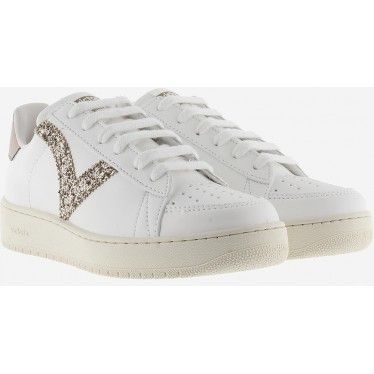 VICTORIA Madrid Baskets effet cuir Basket 1258254 PLATINO