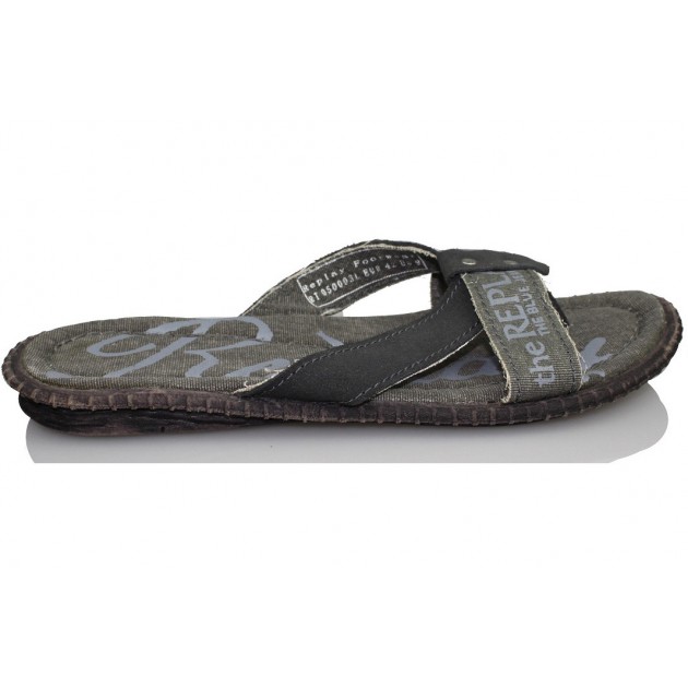 REPLAY SANDALIA CON DEDO PARA HOMBRE color NEGRO