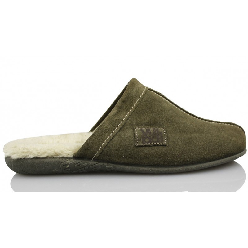 VULLADI SERRAJE KAKI FORRO PIEL IR POR CASA M color VERDE