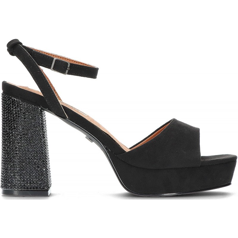 SANDALES MARIAMARE AVEC TALON DIAMANT 68341 BLACK