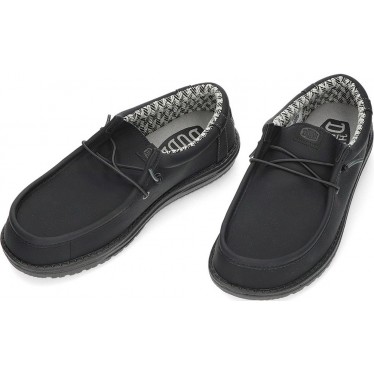 DUDE mocassins homme wally classique 41894 BLACK_CHARCOAL
