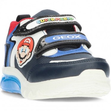 Baskets pour garçon avec lumière GEOX Super Mario Bros J46LBI NAVY_ROYAL