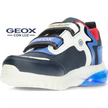 Baskets pour garçon avec lumière GEOX Super Mario Bros J46LBI NAVY_ROYAL